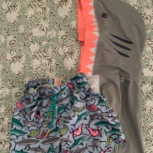 Swim Trunks and Rash Guard